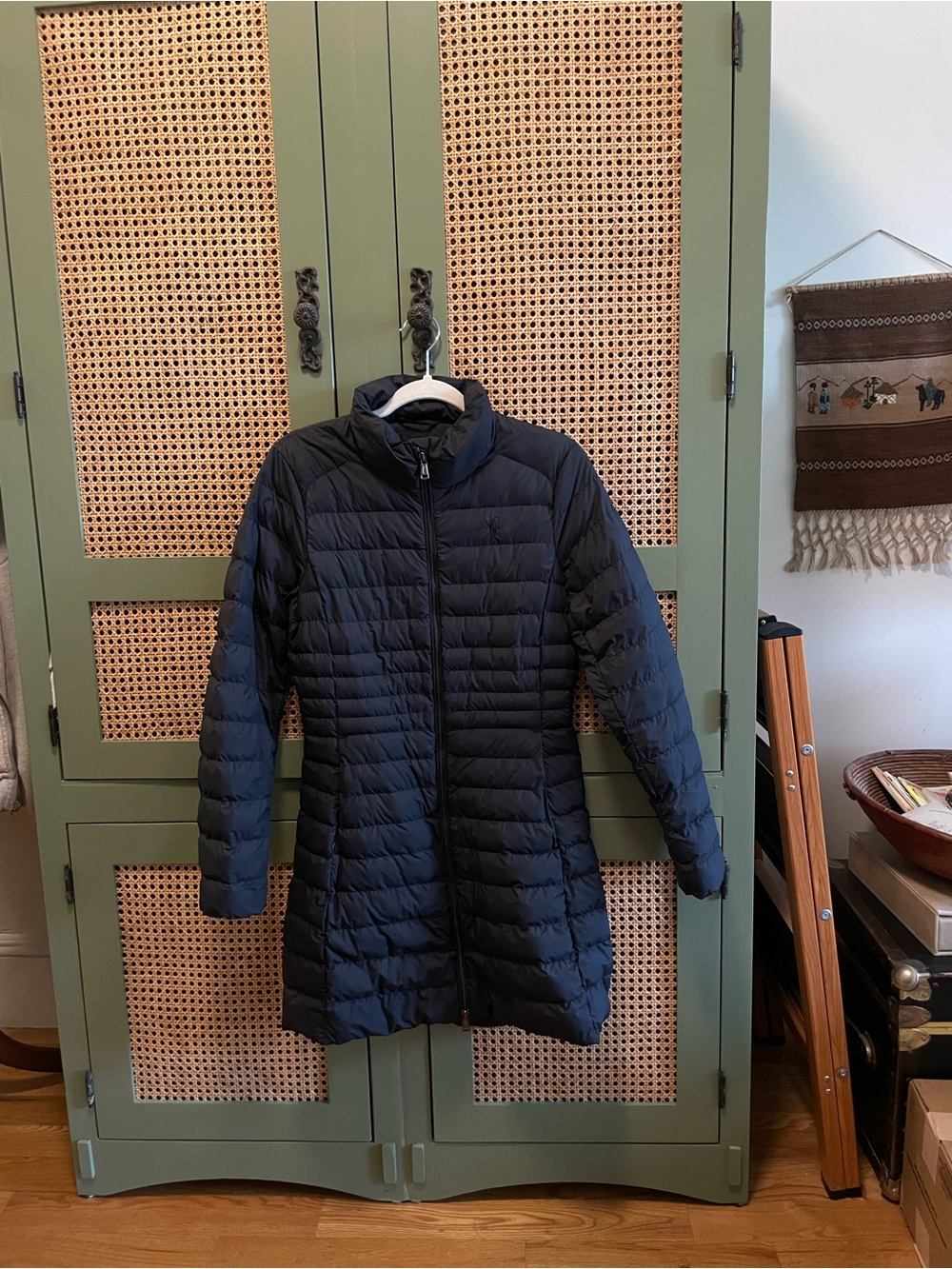 Polo by Ralph Lauren Black Quilted Long Puffer Coat